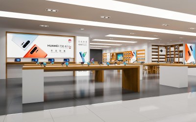 现代数码店3D模型下载